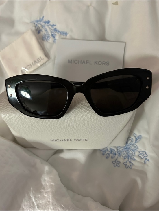 Michael Kors Accessories - Michael Kors Black Cat - Eye Sunglasses with Subtle Studs Lucottica Style